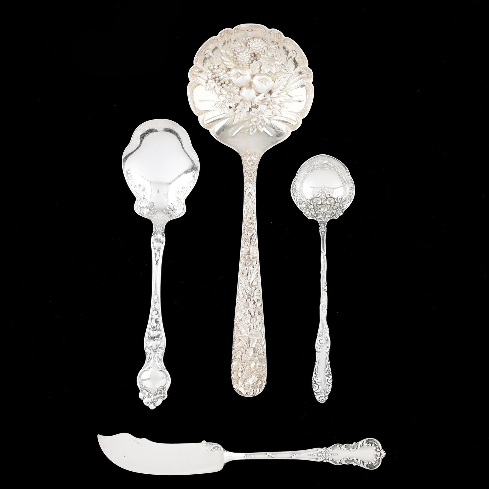 Four Sterling Silver Flatware Servers (1 of 3)