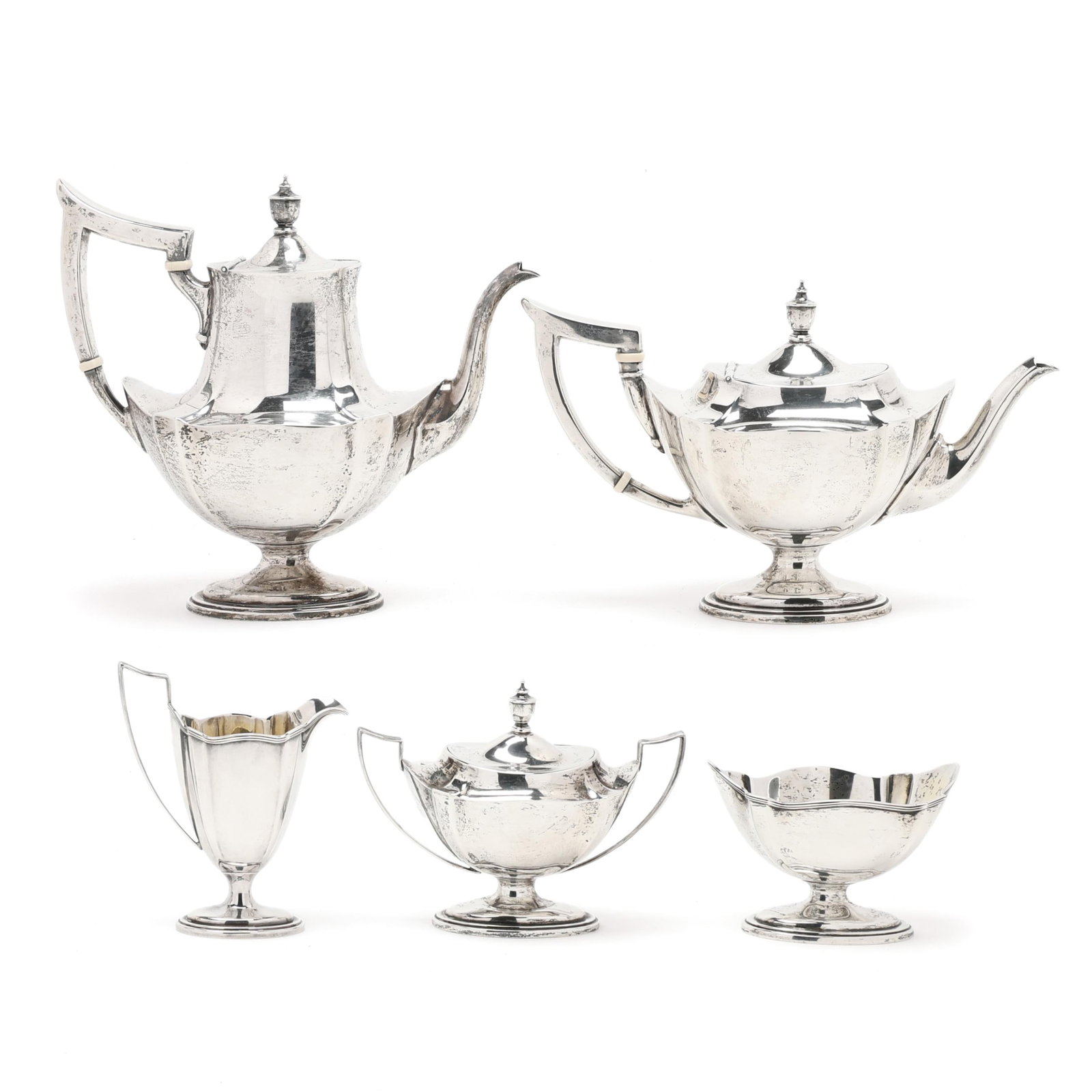 Gorham Plymouth Sterling Silver Tea Service (1 of 13)