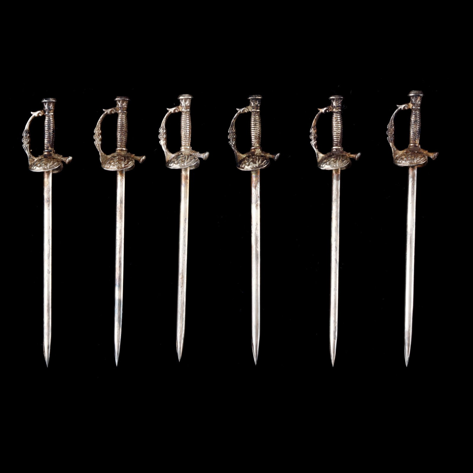 Set of Six Tiffany & Co. Sterling Silver Cocktail Swords (1 of 5)