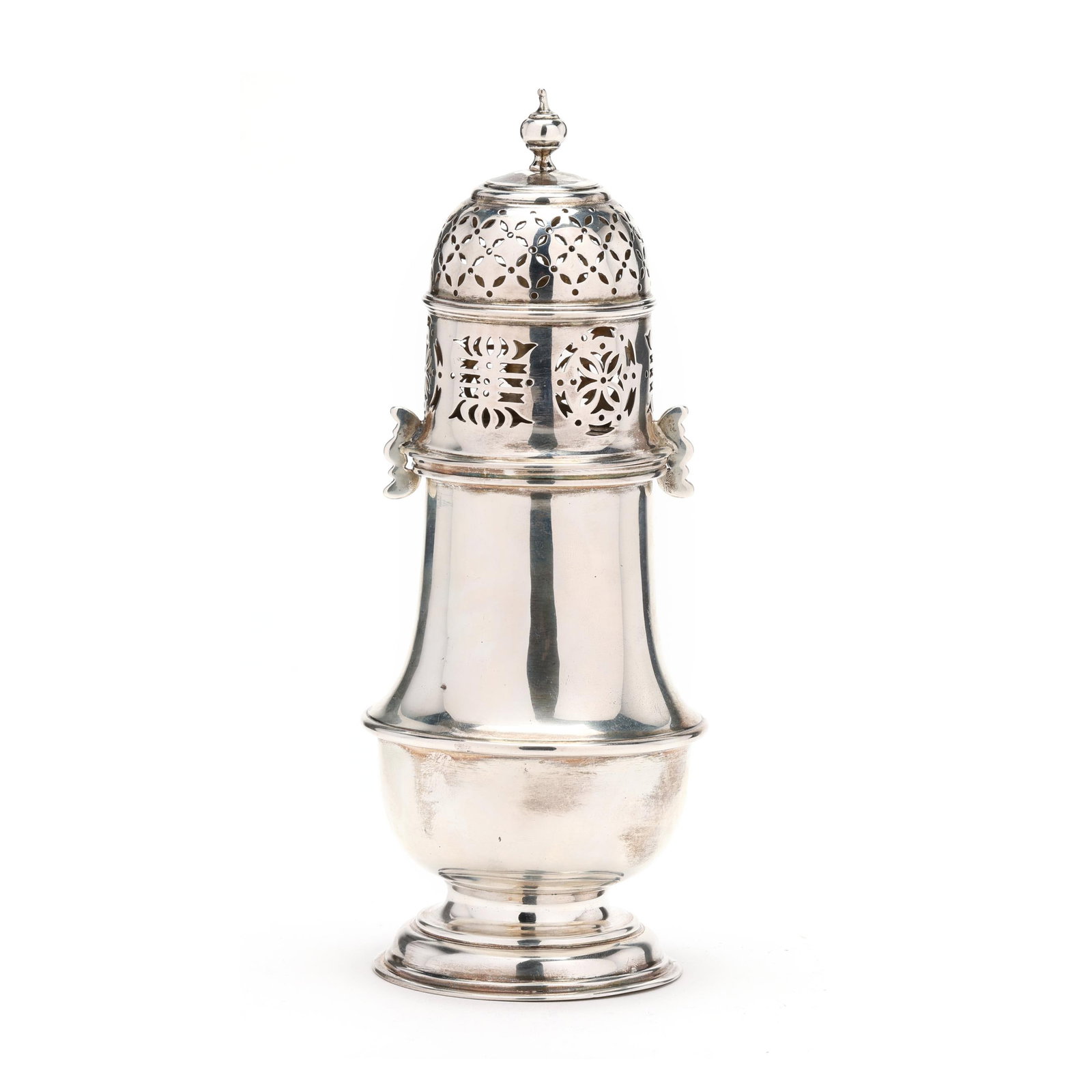 Edwardian Silver Sugar Caster, Mark of Sydney Bellamy Harman (1 of 5)