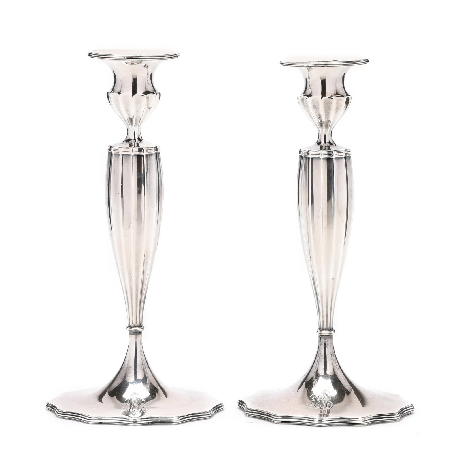 Pair of Sterling Silver Candlesticks (1 of 7)