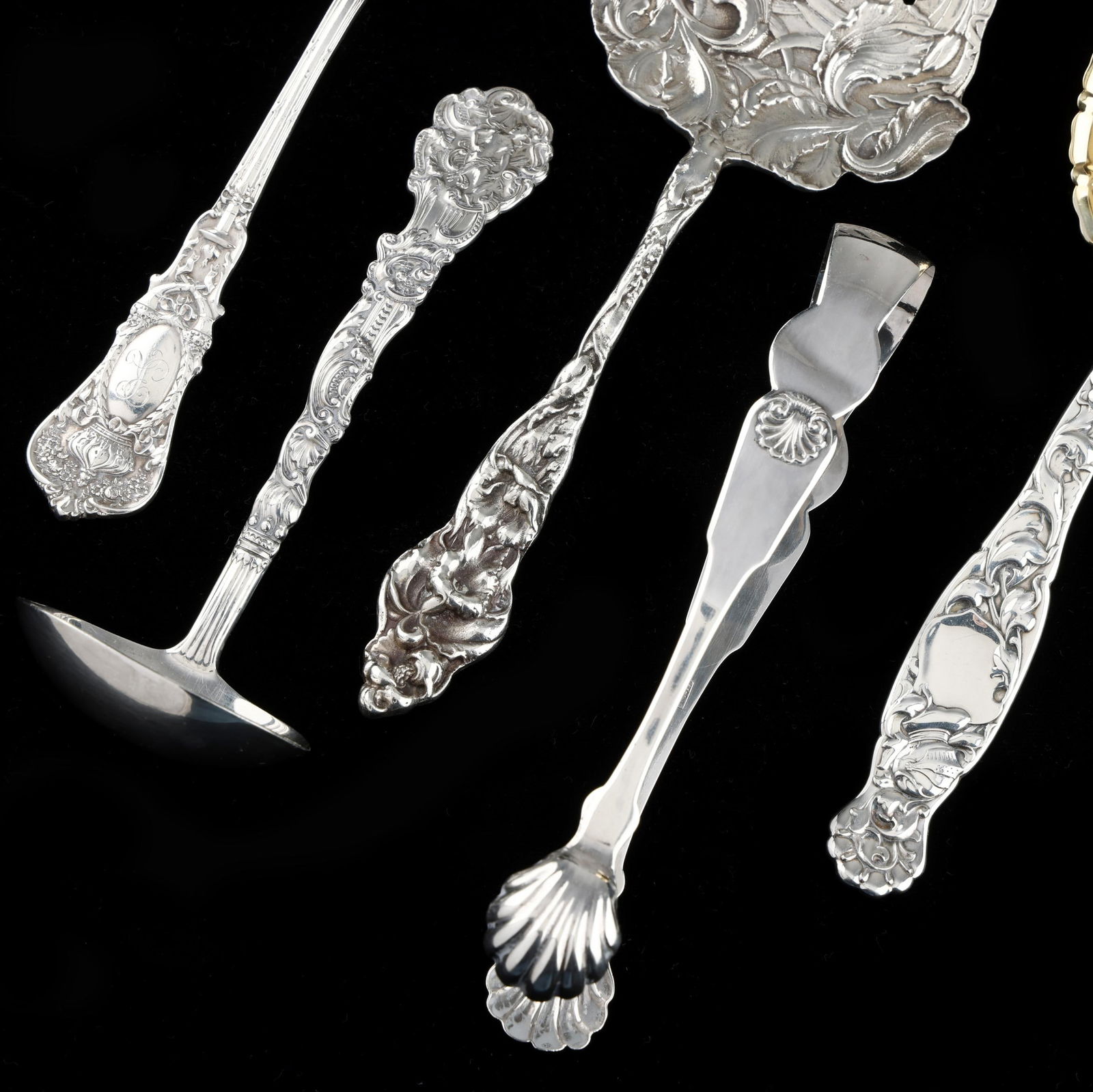 Five American Silver Flatware Servers - 2