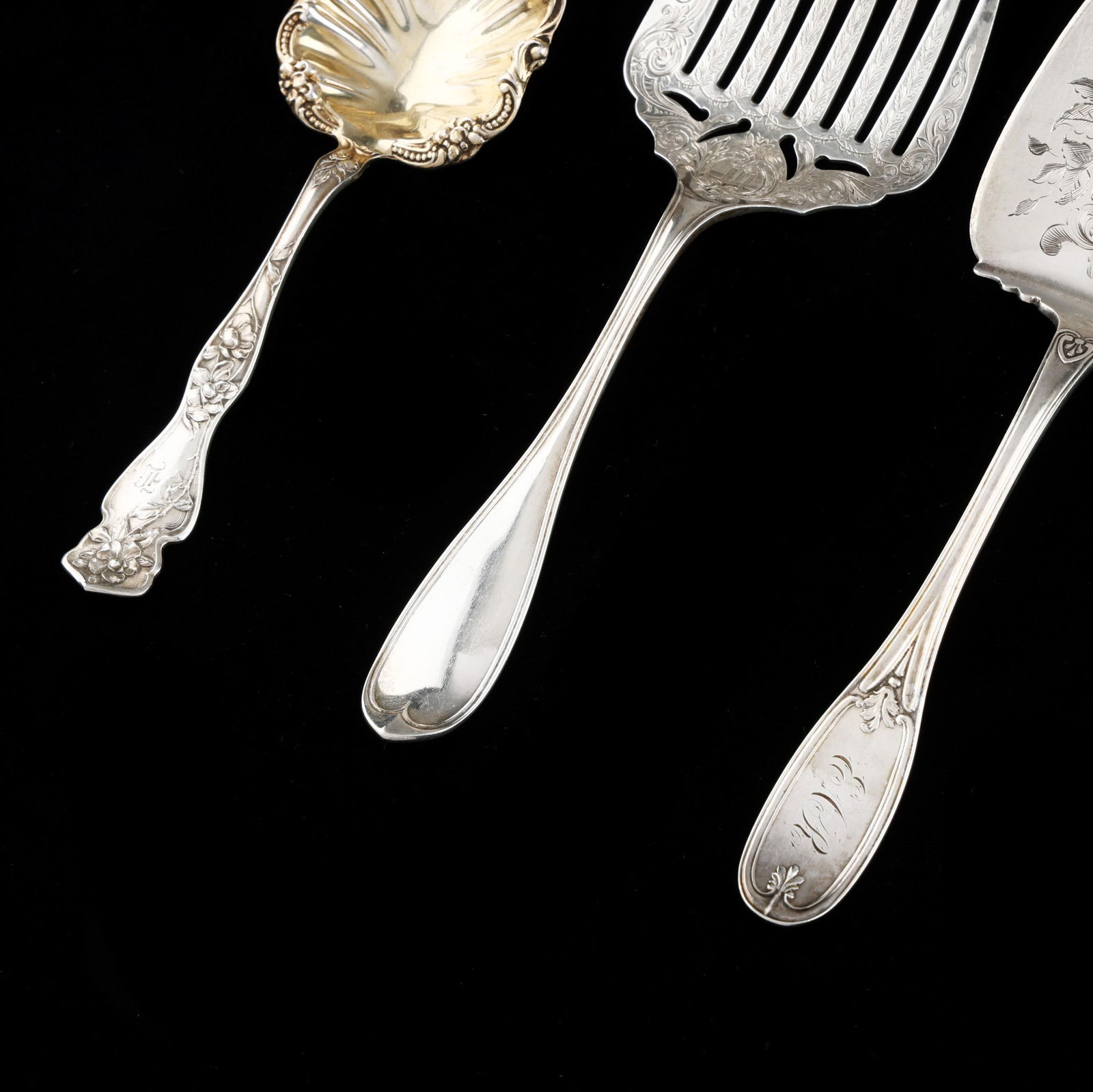 Five American Silver Flatware Servers - 2