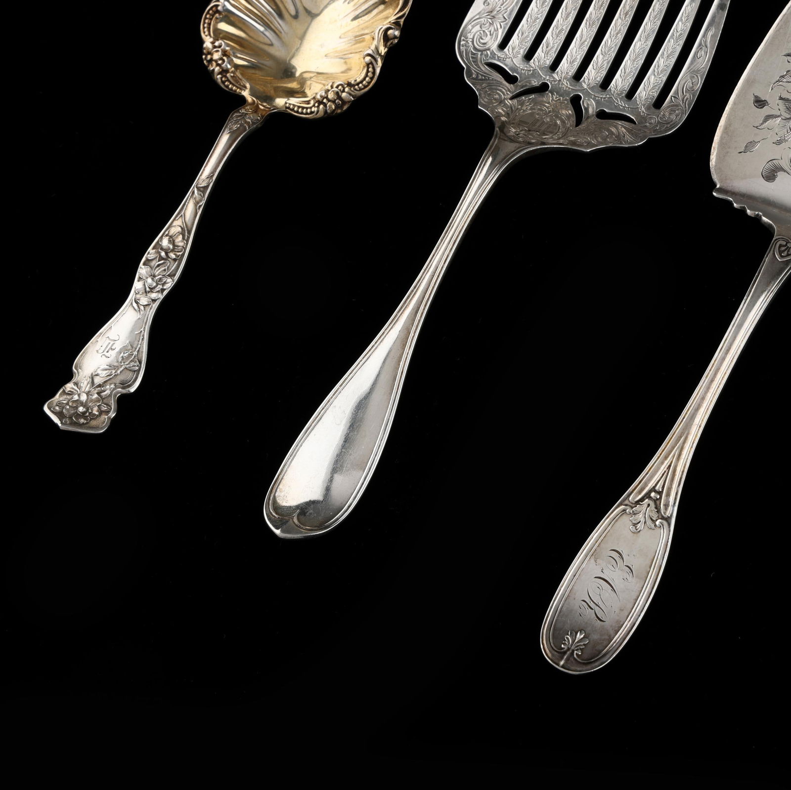 Five American Silver Flatware Servers - 3