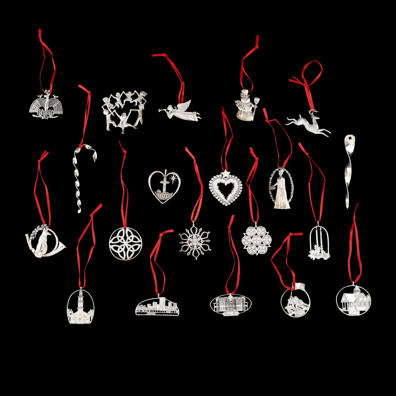 (20) Sterling Silver Holiday Souvenir Ornaments (1 of 6)