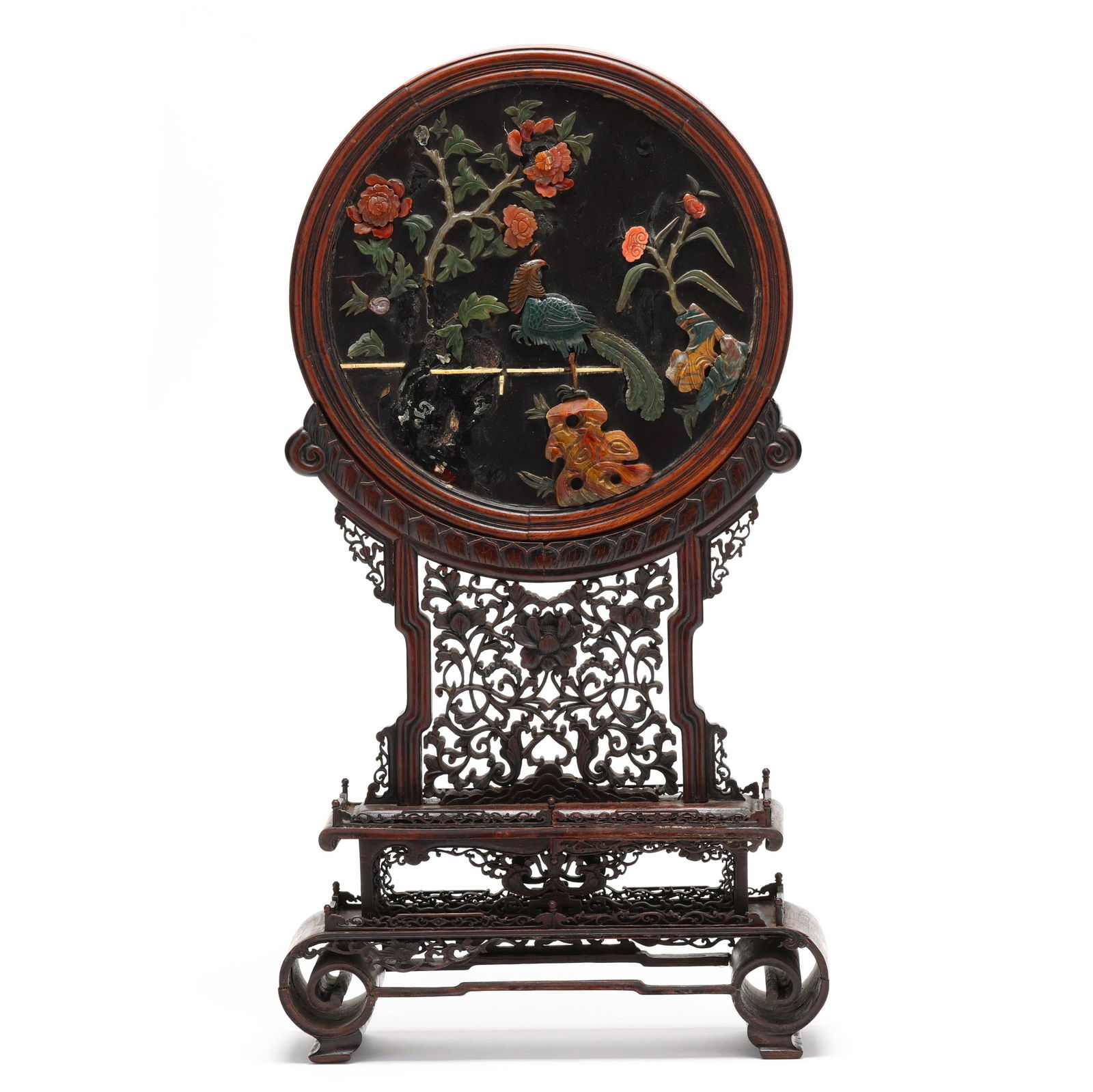 A Chinese Circular Table Screen and Stand (1 of 11)