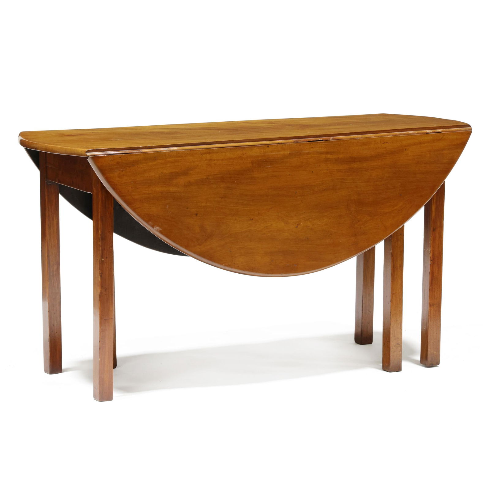 English Chippendale Mahogany Drop Leaf Dining Table (1 of 5)