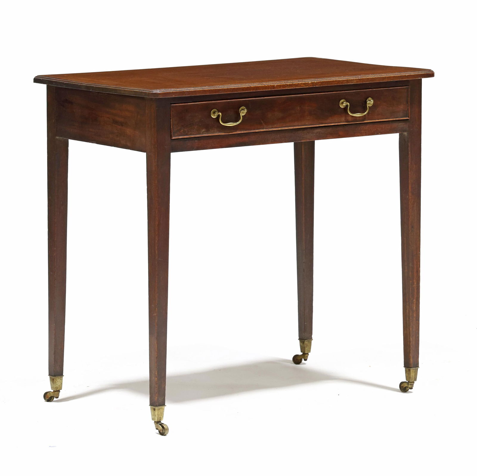 Hepplewhite Inlaid Mahogany One Drawer Writing Table (1 of 6)