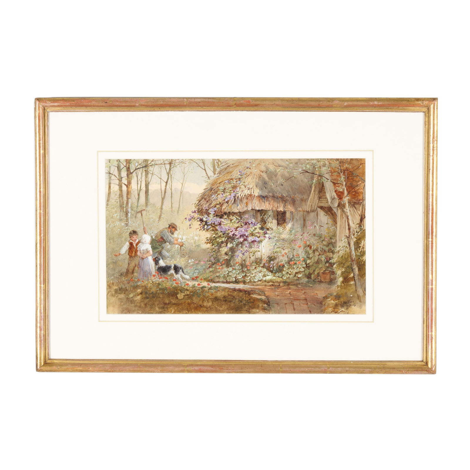 Joseph John Jenkins (British, 1811-1885), The Gardener's Cottage, A Study in Sussex (1 of 6)