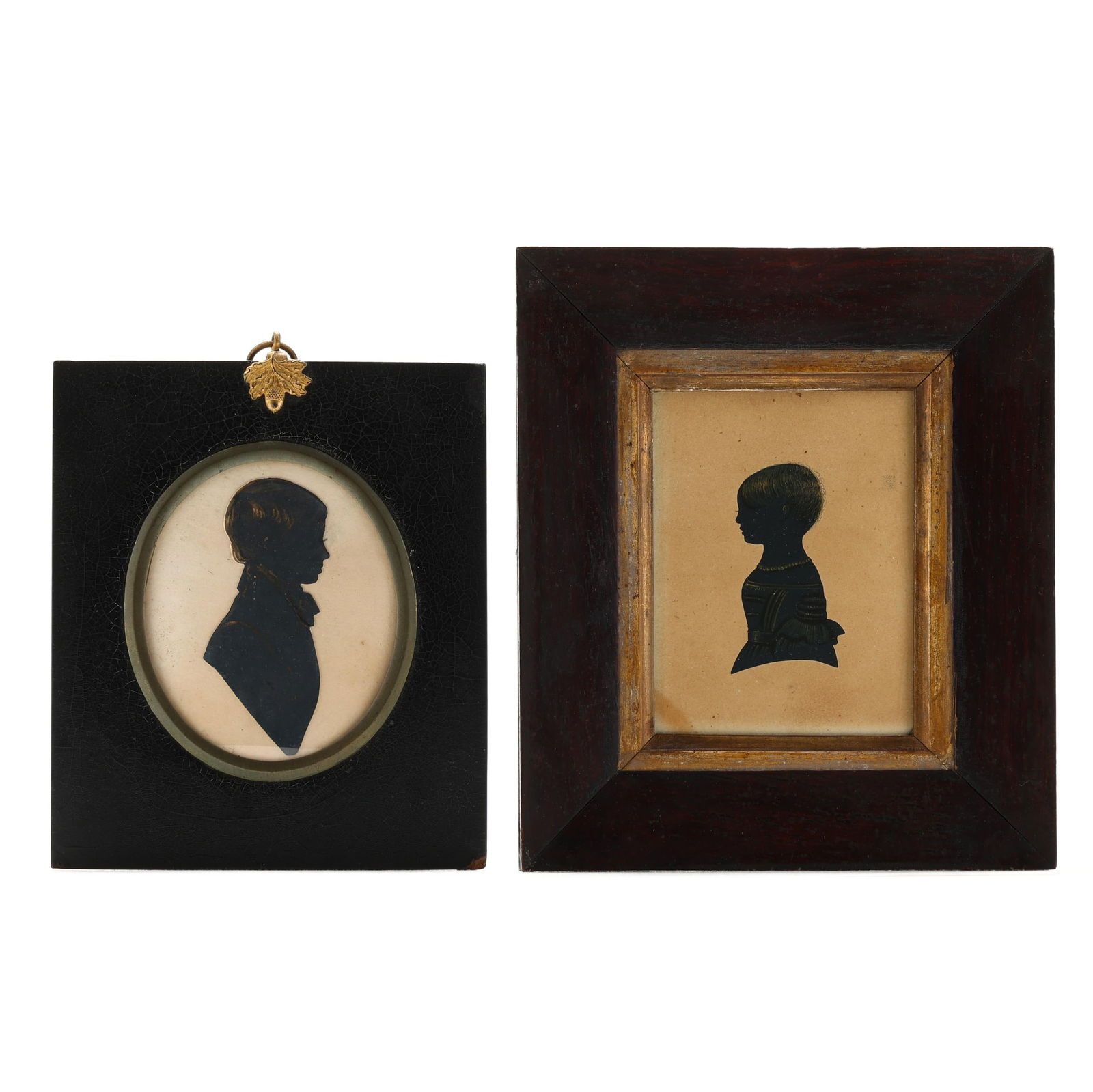 Two 18th-Century Cut Out Silhouettes of Children (1 of 6)