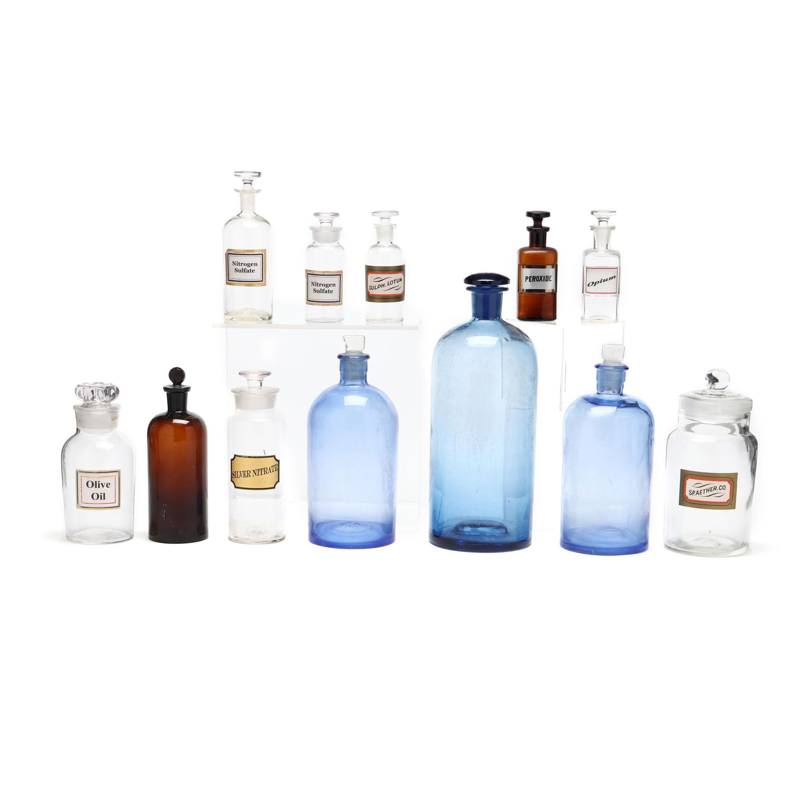 (12) Assorted Vintage Glass Apothecary Bottles and Jars (1 of 20)