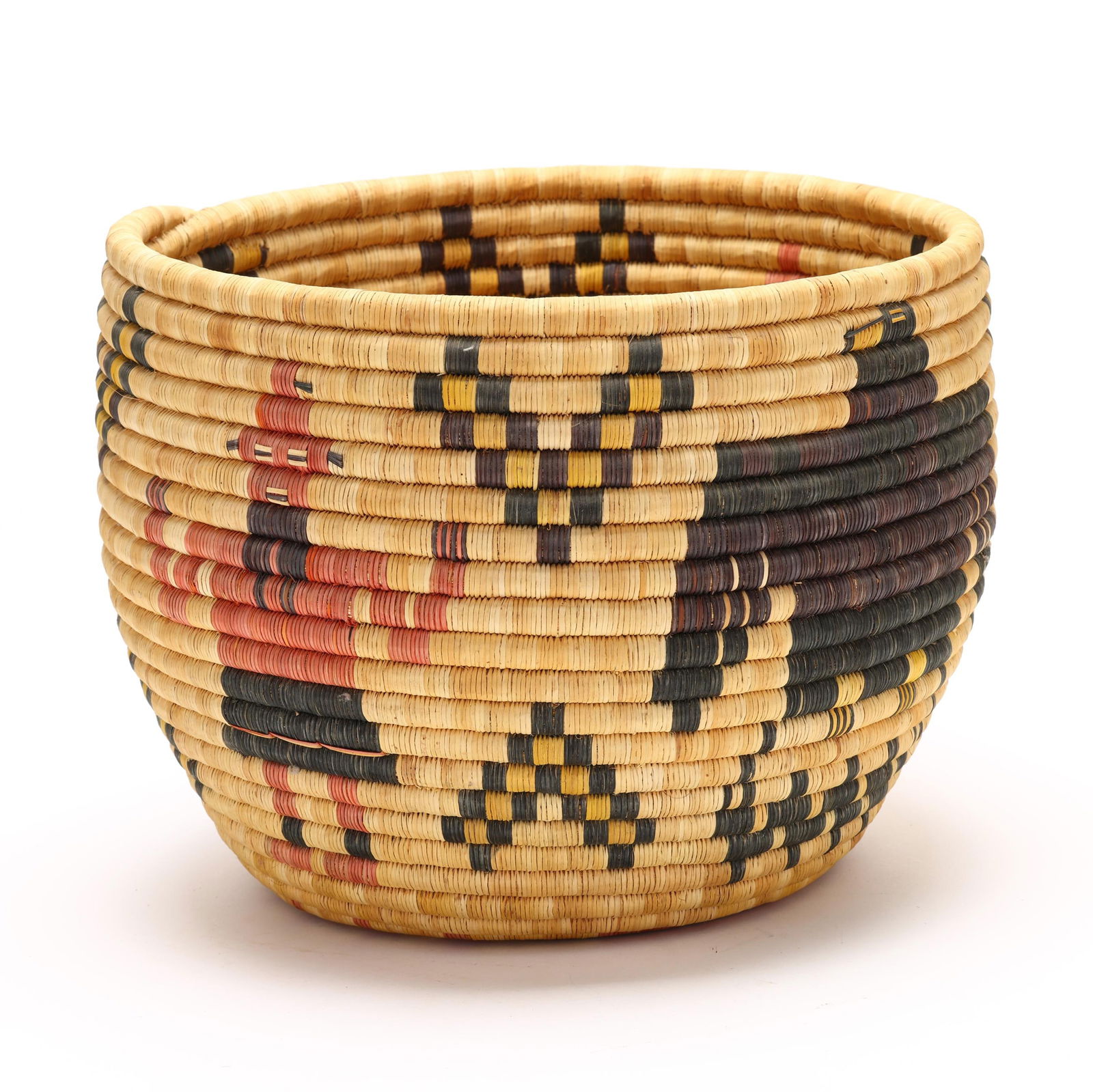 Large Vintage Coiled Hopi Basket (1 of 8)
