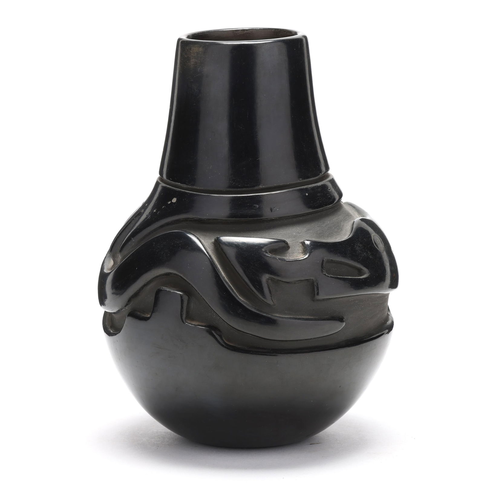 Barbarita Tafoya Naranjo (Pueblo, 1917-1984), Santa Clara Blackware Vase (1 of 5)