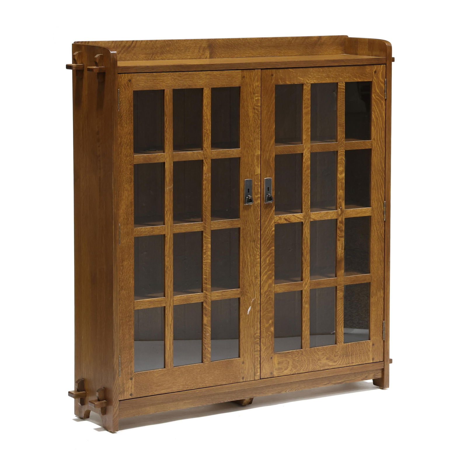Stickley, Mission Style Oak Two Door Bookcase (1 of 8)