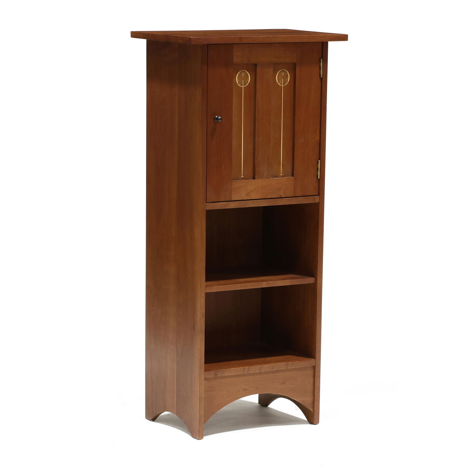 Stickley, Mission Style Inlaid Cherry Harvey Ellis Cabinet (1 of 10)