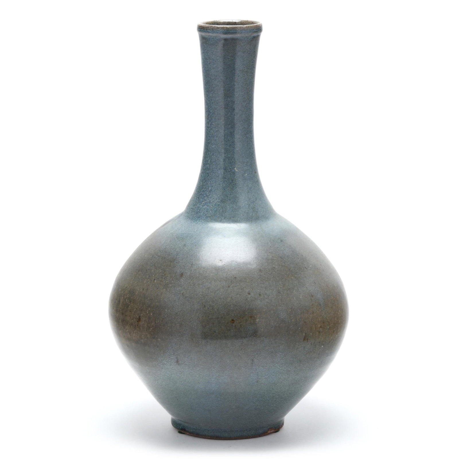 Mark Hewitt (NC, b. 1955), Blue Glazed Stoneware Vase (1 of 6)