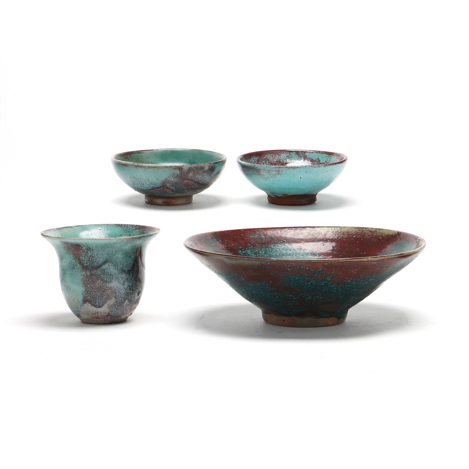 Jugtown Pottery (Seagrove, NC), Four Chinese Blue Vessels (1 of 13)