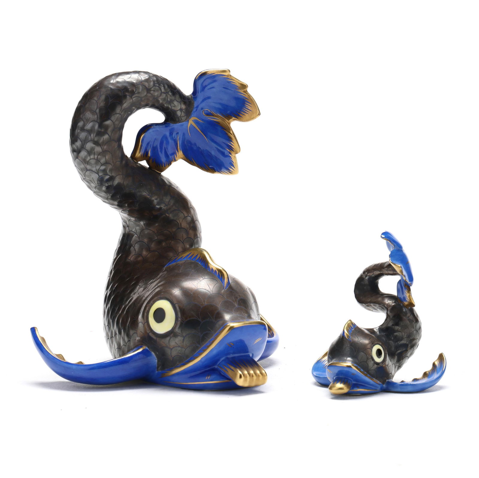 Two Herend Porcelain Dolphins (1 of 8)