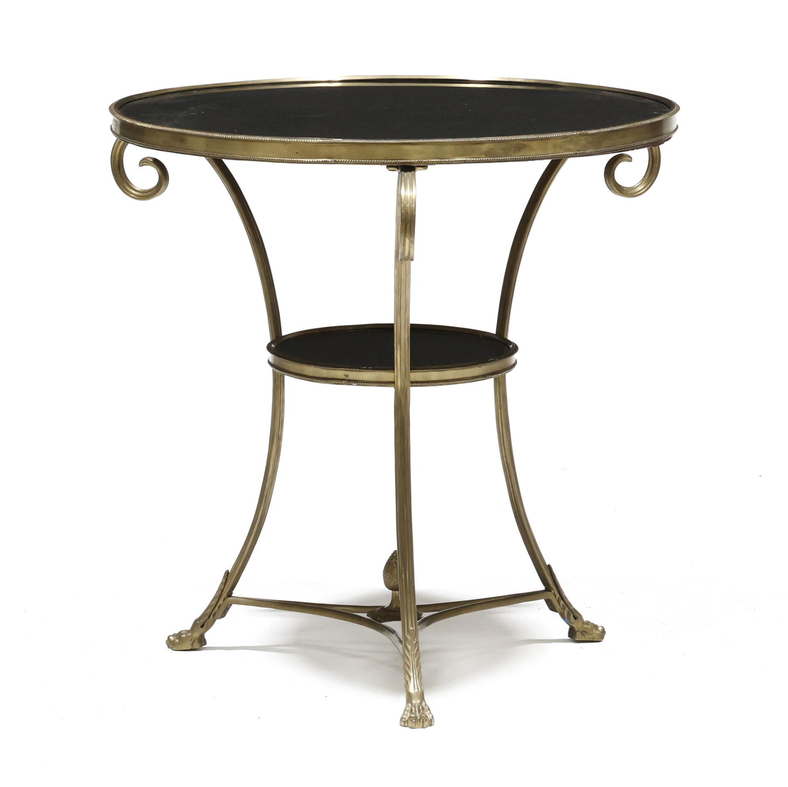 Neoclassical Style Bronze and Stone Gueridon (1 of 4)