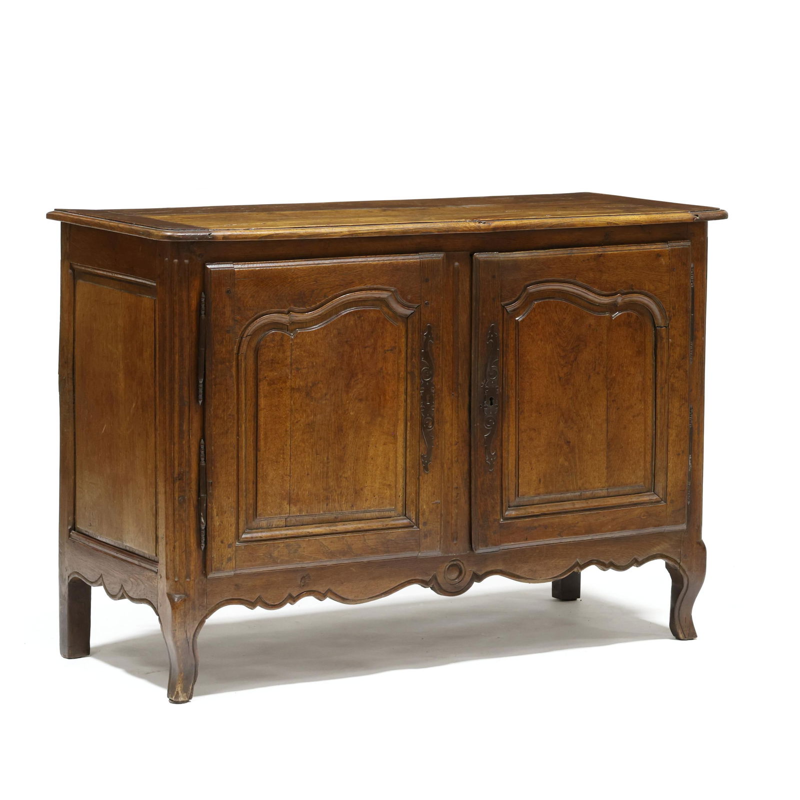 French Provincial Carved Oak Diminutive Buffet (1 of 8)
