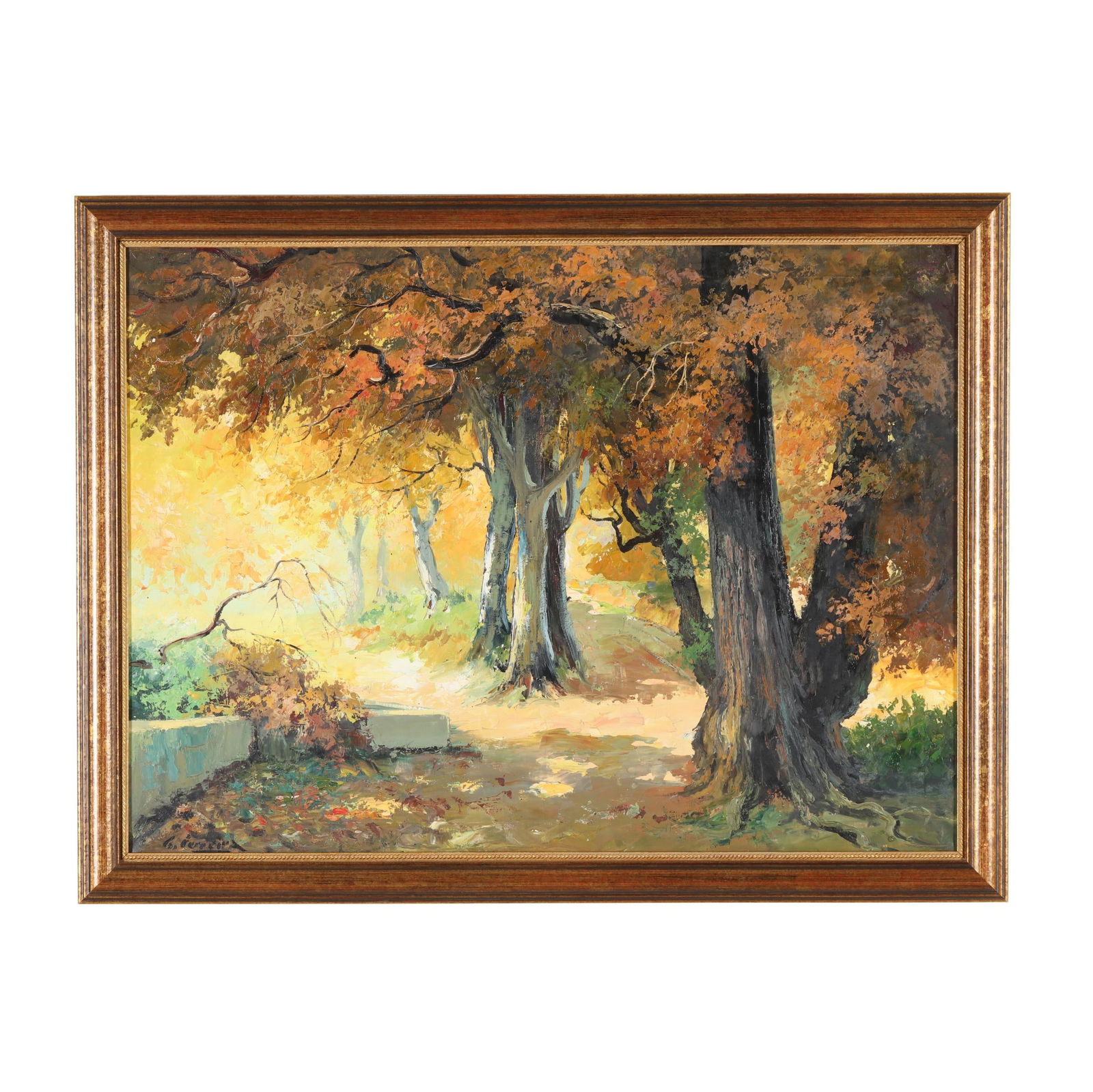 Gustavo Ferreira (Portuguese, 20th Century), Autumn Landscape (1 of 5)