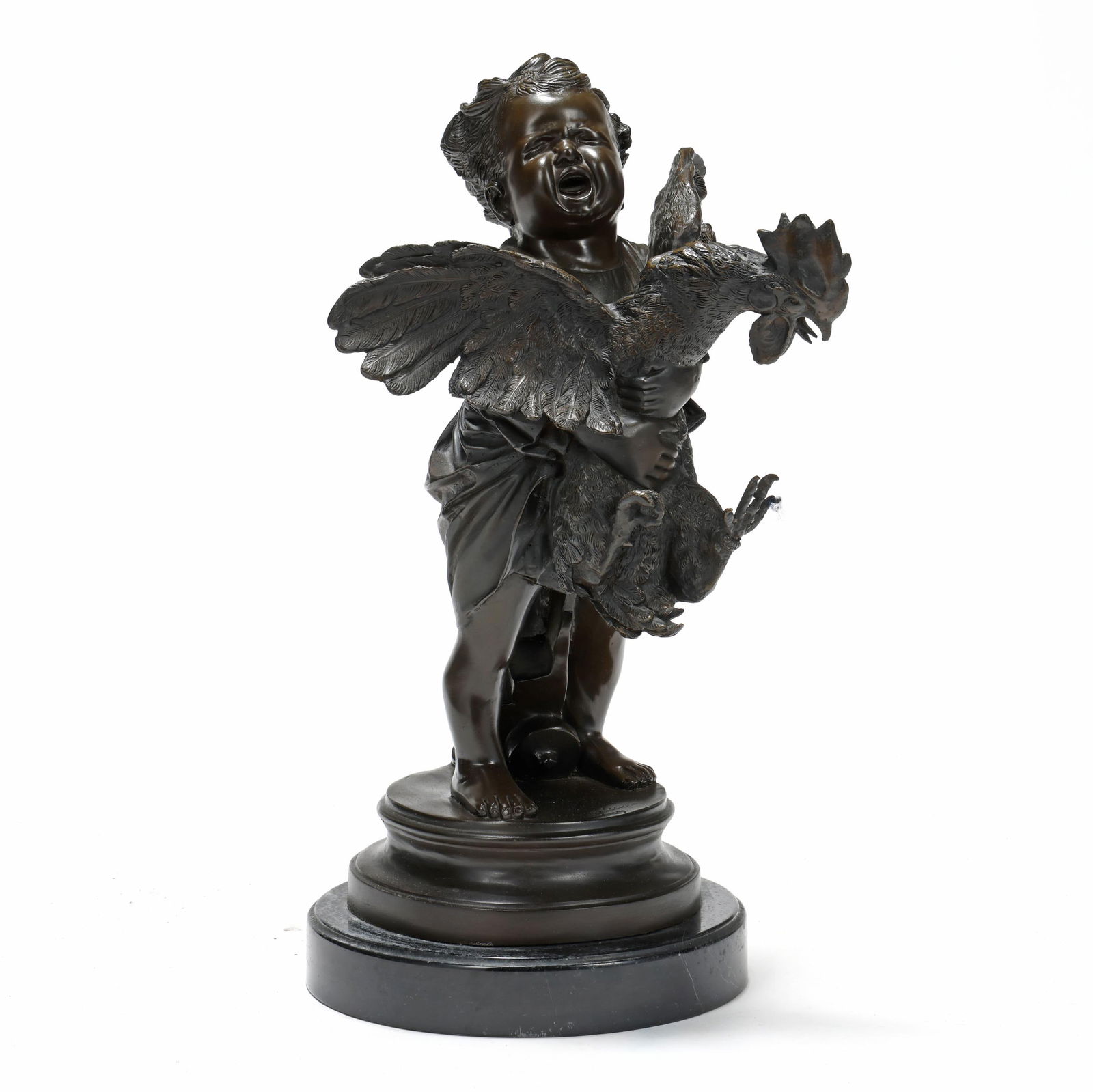 after Adriano Cecioni (Italian, 1838-1886), L'enfant au Coq (1 of 9)