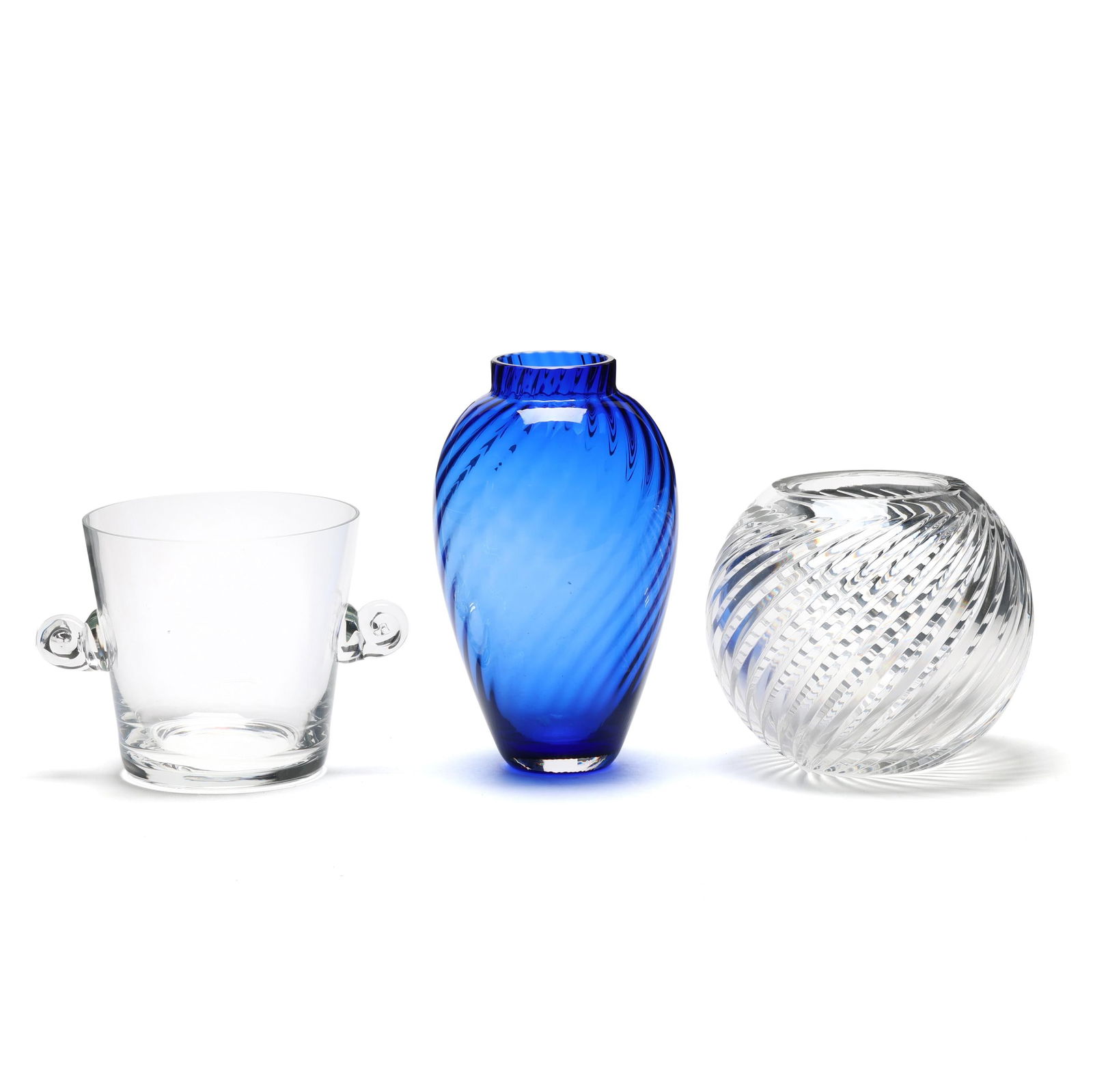 Two Tiffany & Co. Glass Vases and an Ice Bucket (1 of 15)