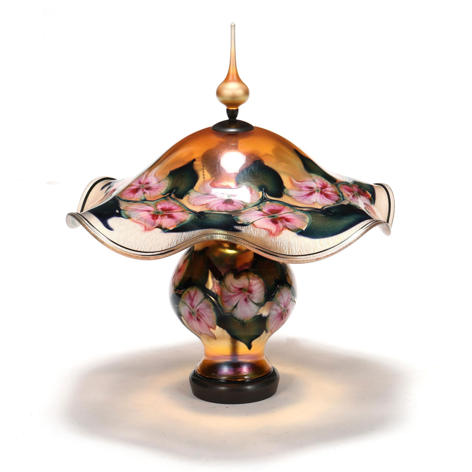 Charles Lotton, Multi Flora Large Glass Table Lamp (1 of 9)