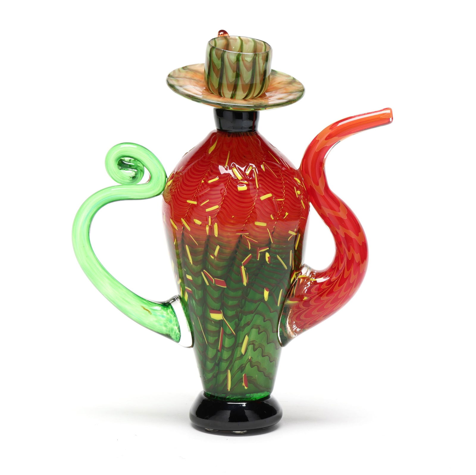 Christian Thirion (French, b. 1941), Art Glass Teapot Sculpture (1 of 7)