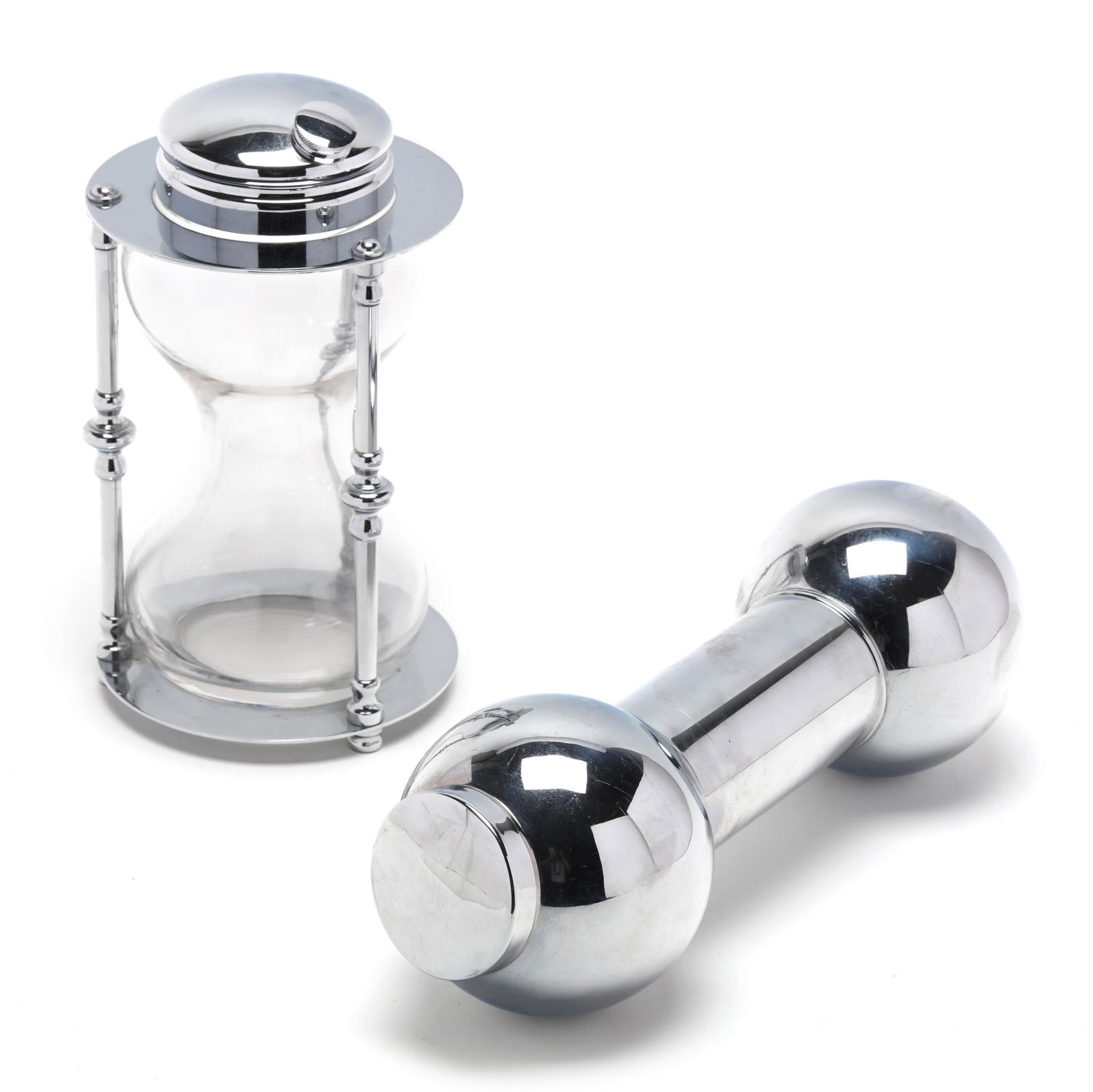 Two Art Deco Chrome-Plated Novelty Cocktail Shakers (1 of 6)