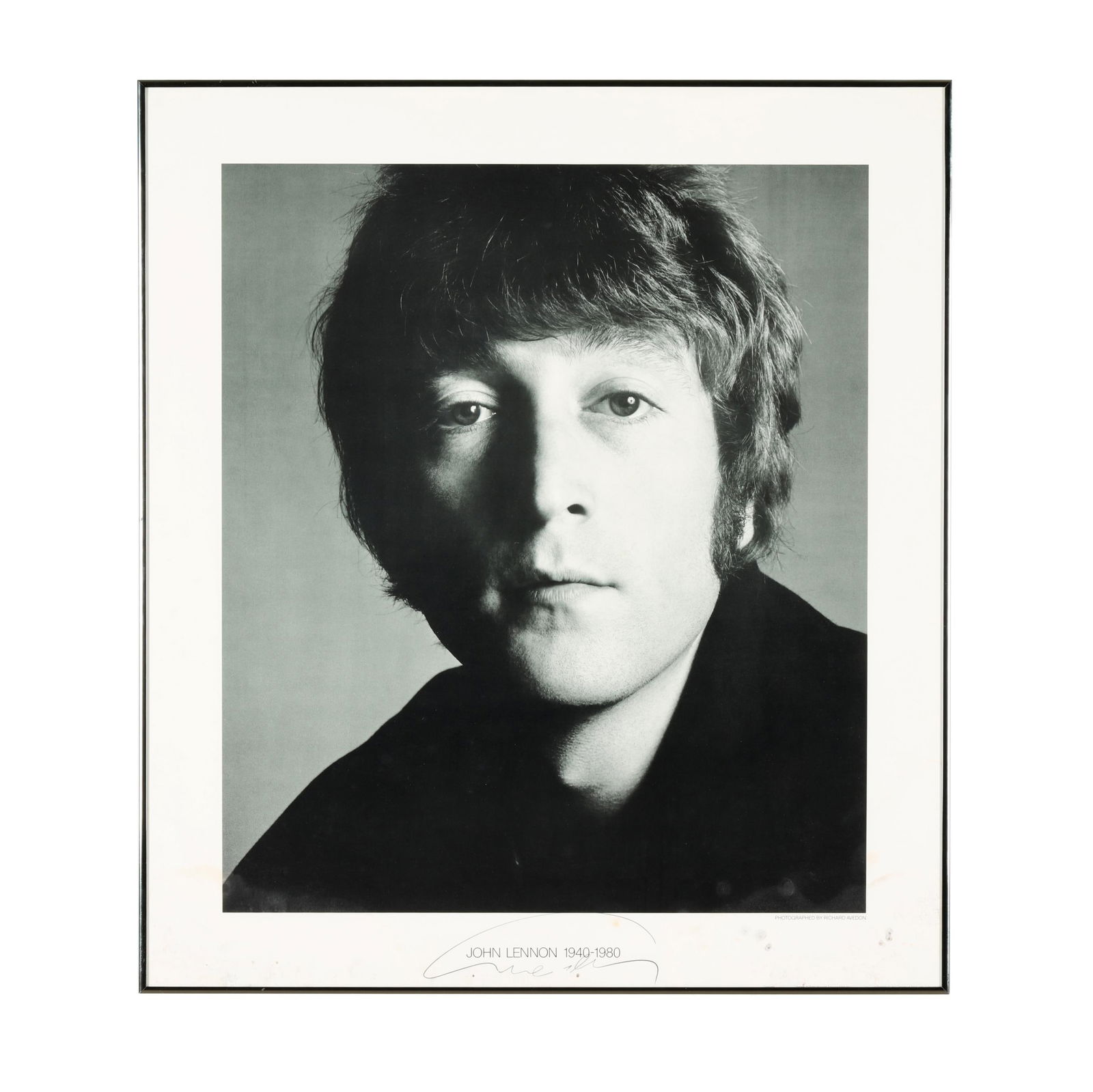 Richard Avedon (American, 1923-2004), Signed John Lennon Poster (1 of 7)