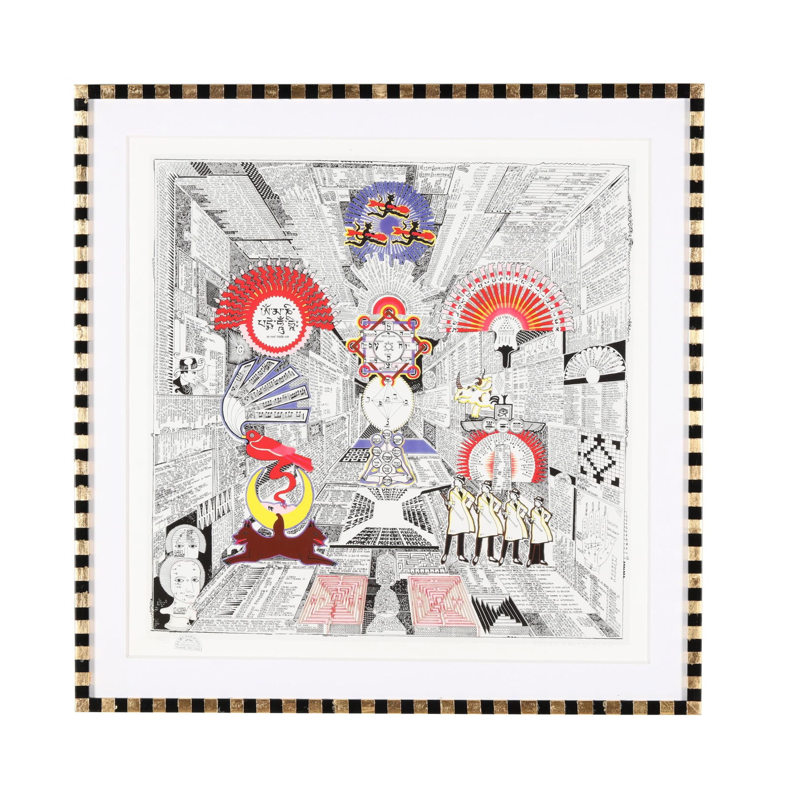 Pedro Friedeberg (Mexican, b. 1936), Codice Miguelito III (1 of 6)