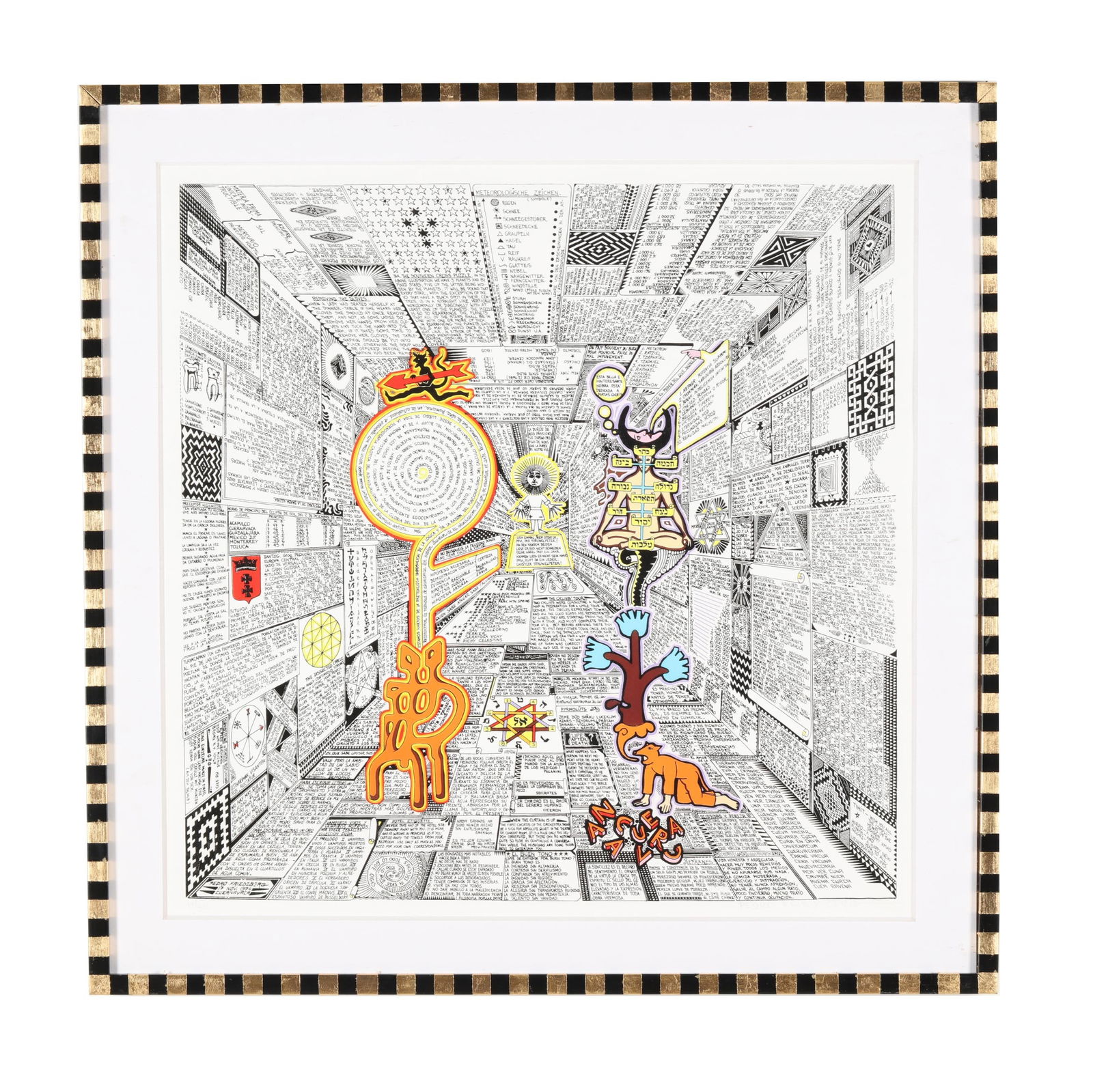 Pedro Friedeberg (Mexican, b. 1936), The Taro News (1 of 7)