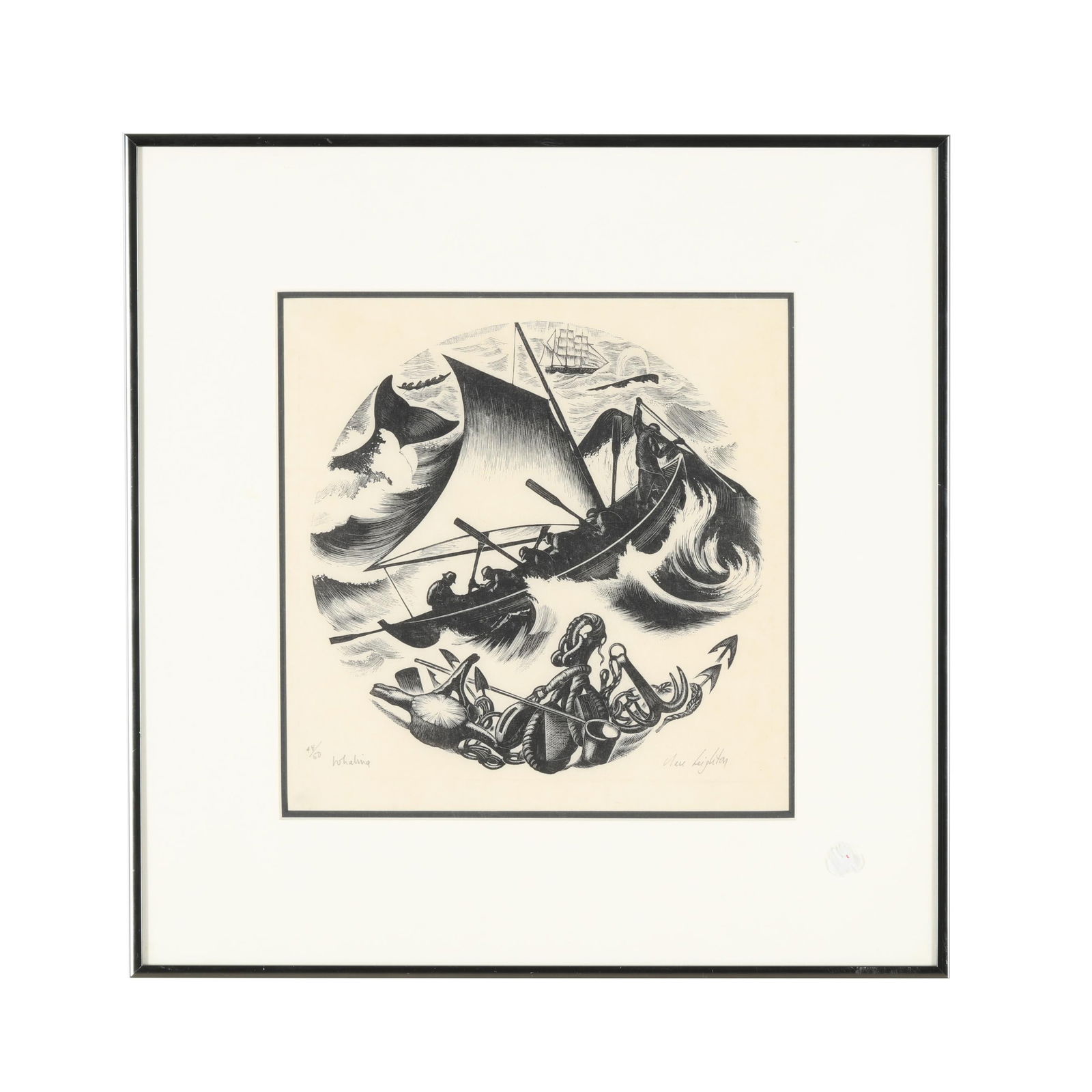 Clare Leighton (American, 1899-1989), Whaling , from the Series The New England Industries (1 of 6)