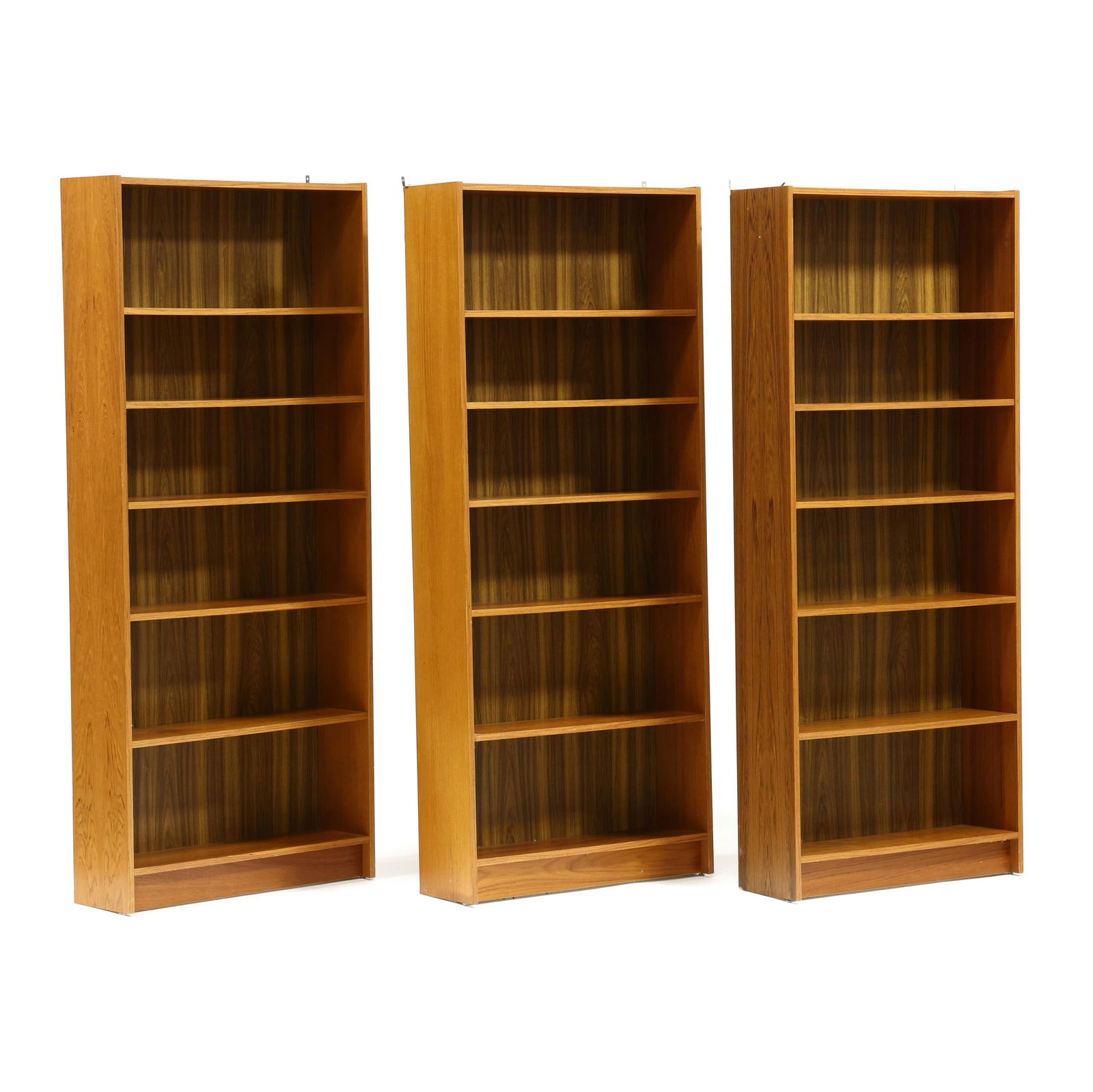 Set of Three Danish Modern Teak Bookshelves (1 of 6)