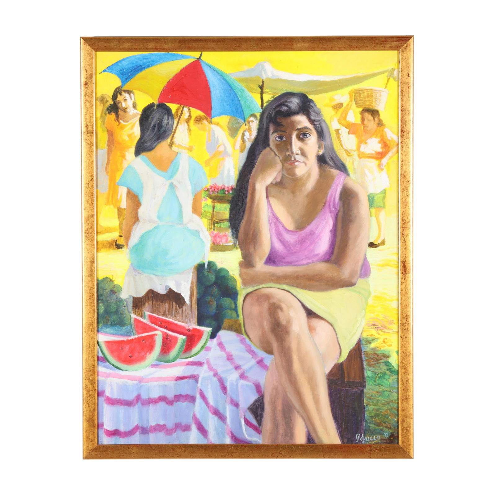Miguel ?ngel Polanco (Salvadoran, b. 1941), Vendedora (1 of 5)