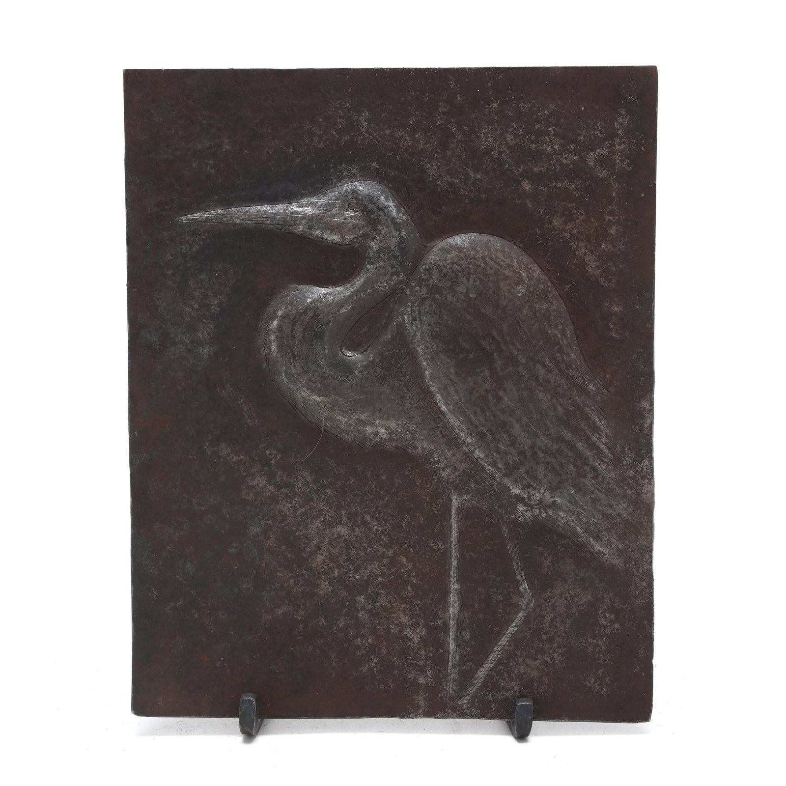 Anthony "Tony" Helms (NC, b. 1983), Forged and Hammered Blue Heron (1 of 3)