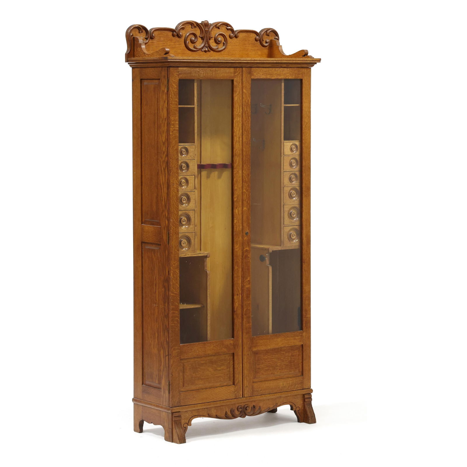 Henry C. Squires, Metamorphic Oak Gun Cabinet (1 of 14)