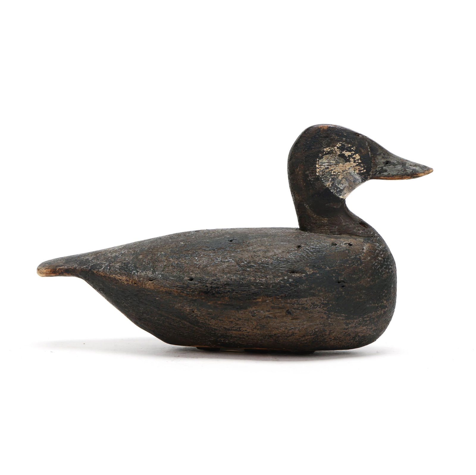 Ned Burgess (NC, 1868-1958), Rare Ruddy Duck: Ned Burgess (NC, 1868-1958), Rare Ruddy DuckChurches Island, North Carolina, circa 1920s, carved and painted wood. Length 11.5 in. The Burgess ruddy drakes varied in style but always have an outstandi