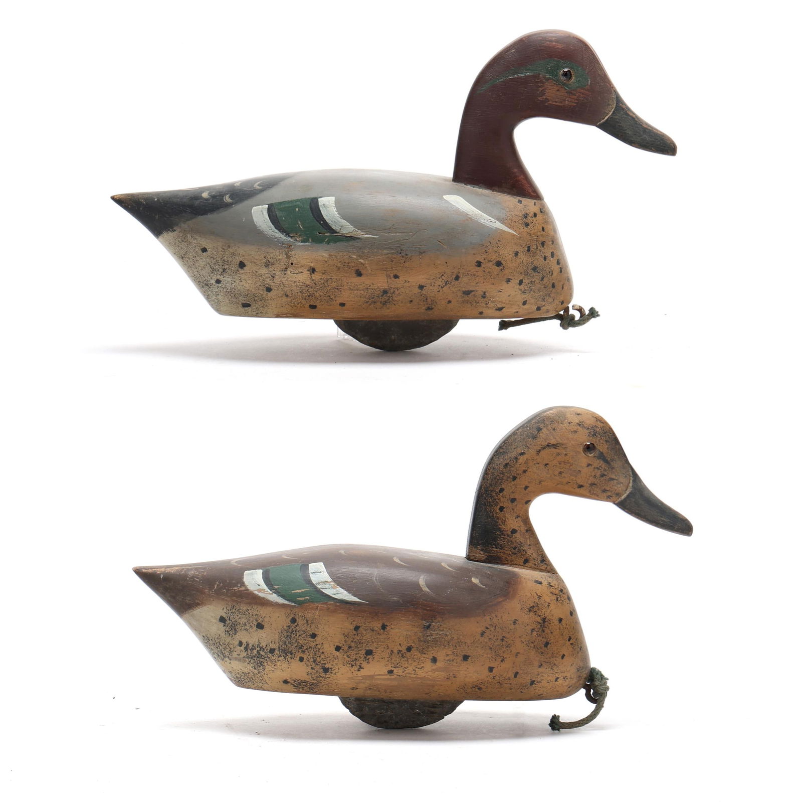 Callie O'Neal (NC, 1910-1970), Rare Pair of Green-winged Teal (1 of 9)