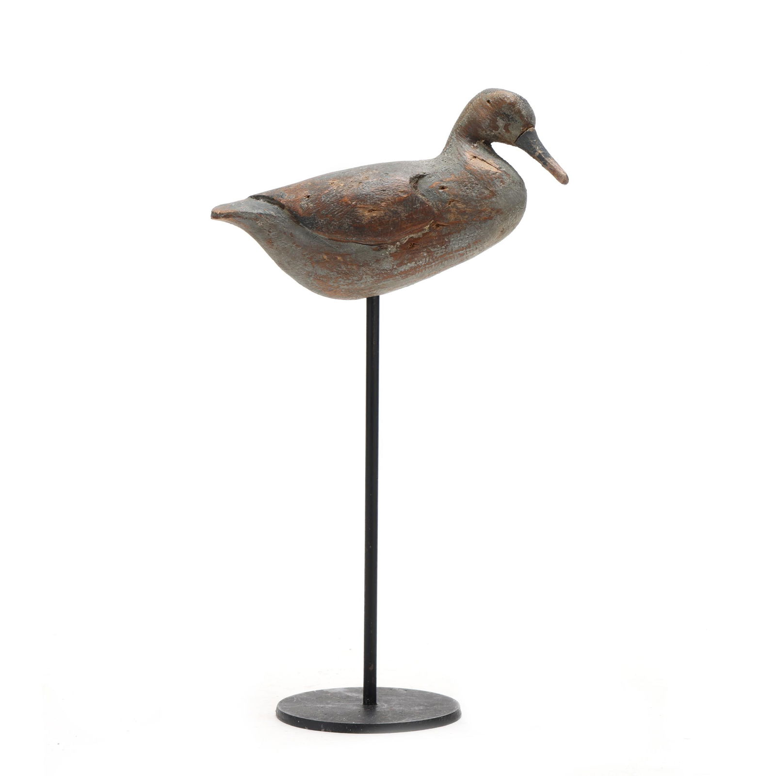 Reggie Birch (VA, b. 1953), Sanderling in the Cobb Island Style: Reggie Birch (VA, b. 1953), Sanderling in the Cobb Island StyleChincoteague, Virginia, circa 2010, carved and painted wood, incised R Birch under the tail. Length Additional high-resolution photos ar