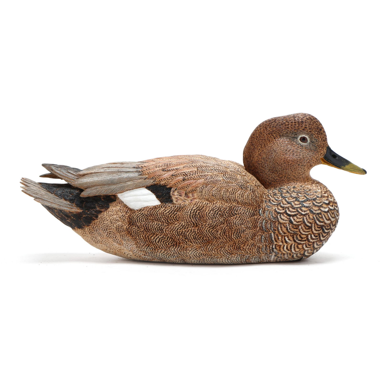 F. Joseph, Gadwall Drake Duck Carving (1 of 8)