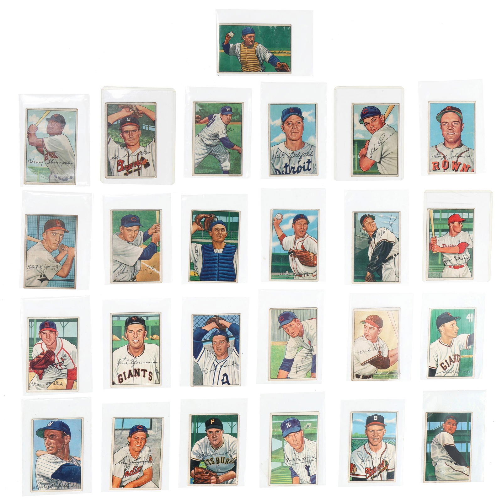 Group of 25 1952 Bowmans Baseball Cards (1 of 11)