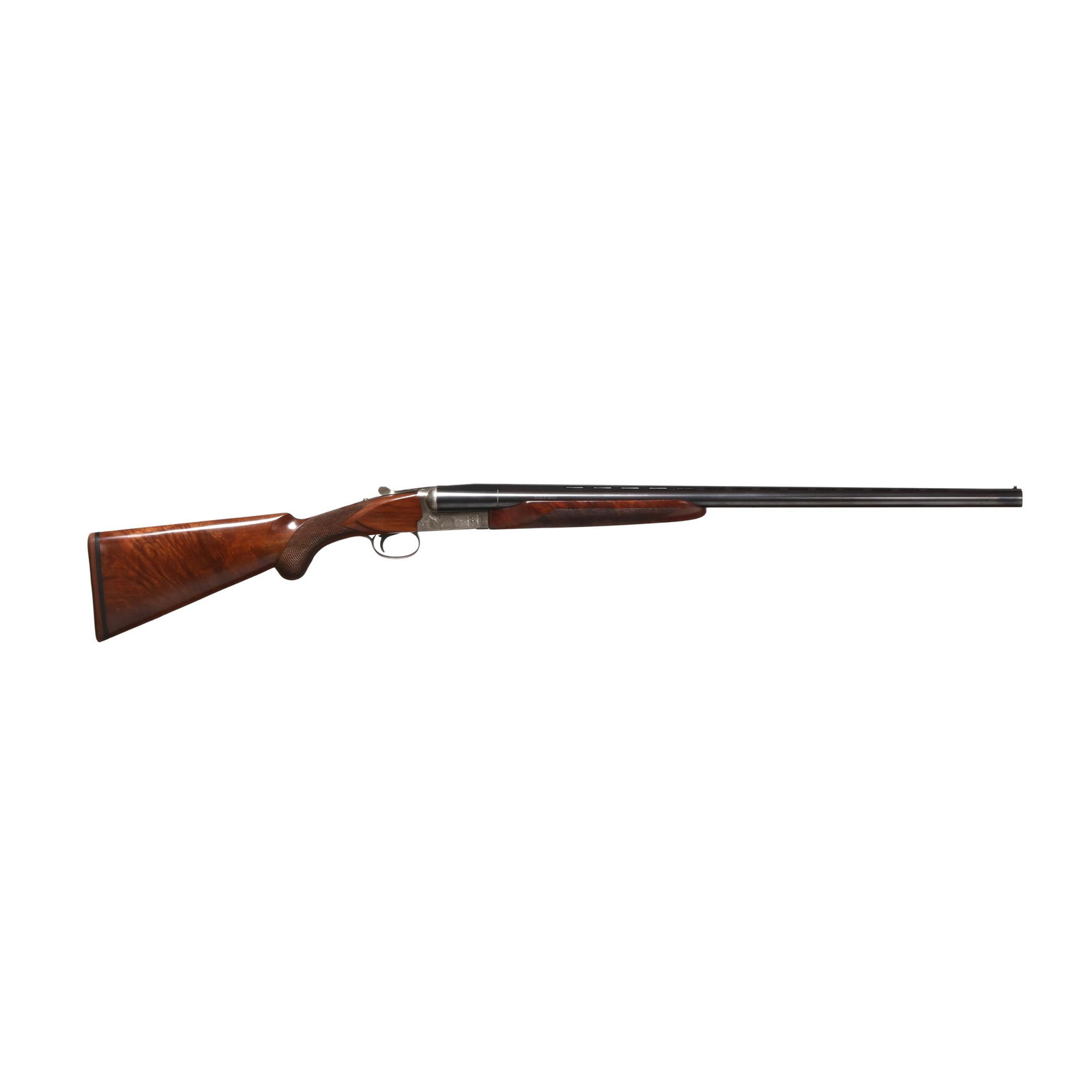 Winchester Model 23 "Duck's Unlimited" 12ga Boxlock Ejector Doublegun: Winchester Model 23 "Duck's Unlimited" 12ga Boxlock Ejector DoublegunSerial number 81.DU-342 present on barrel flats, forend iron and under boxlock ejector action receiver top lever, ducks in flight s