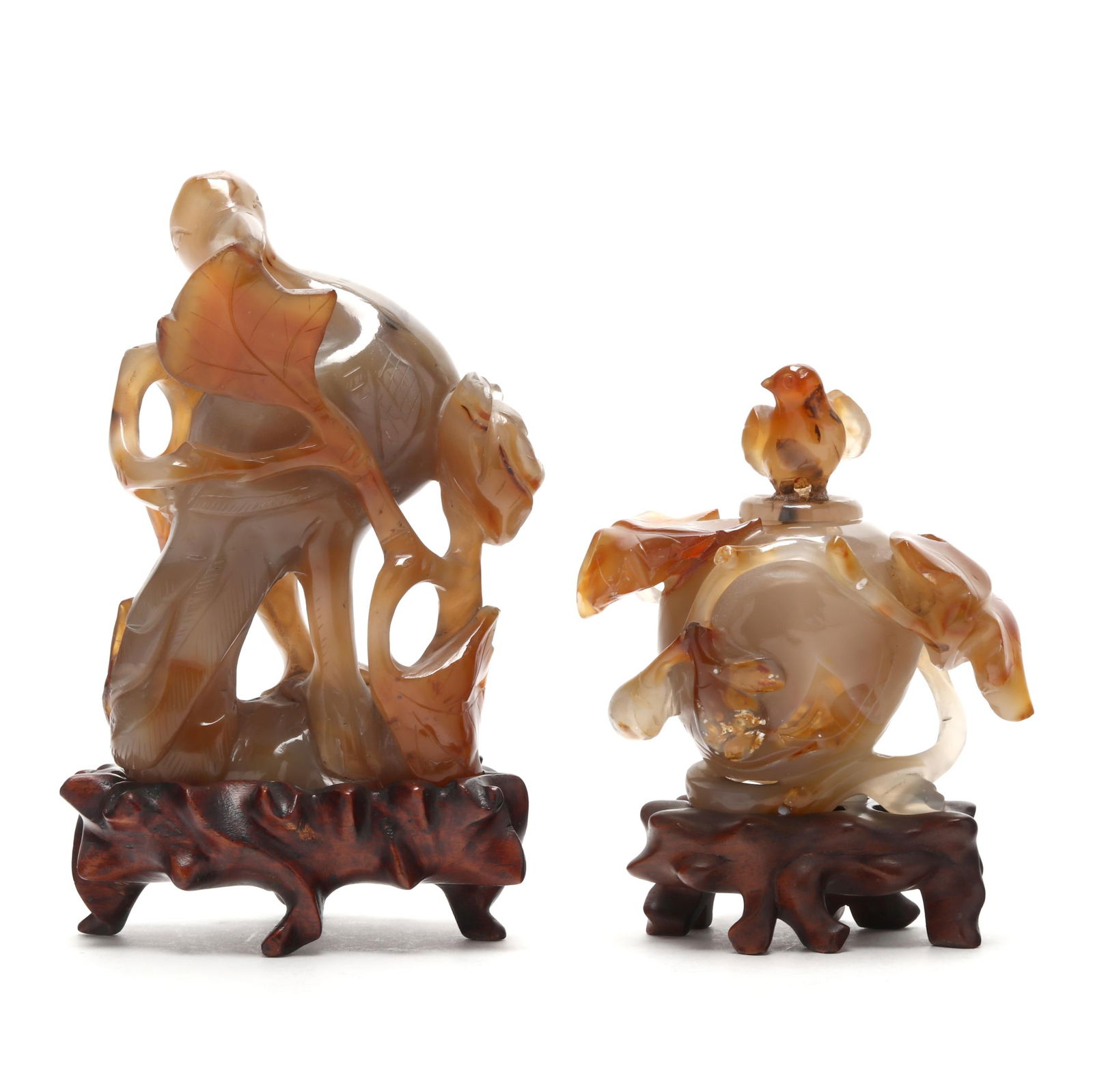 Two Chinese Agate Carvings (1 of 6)