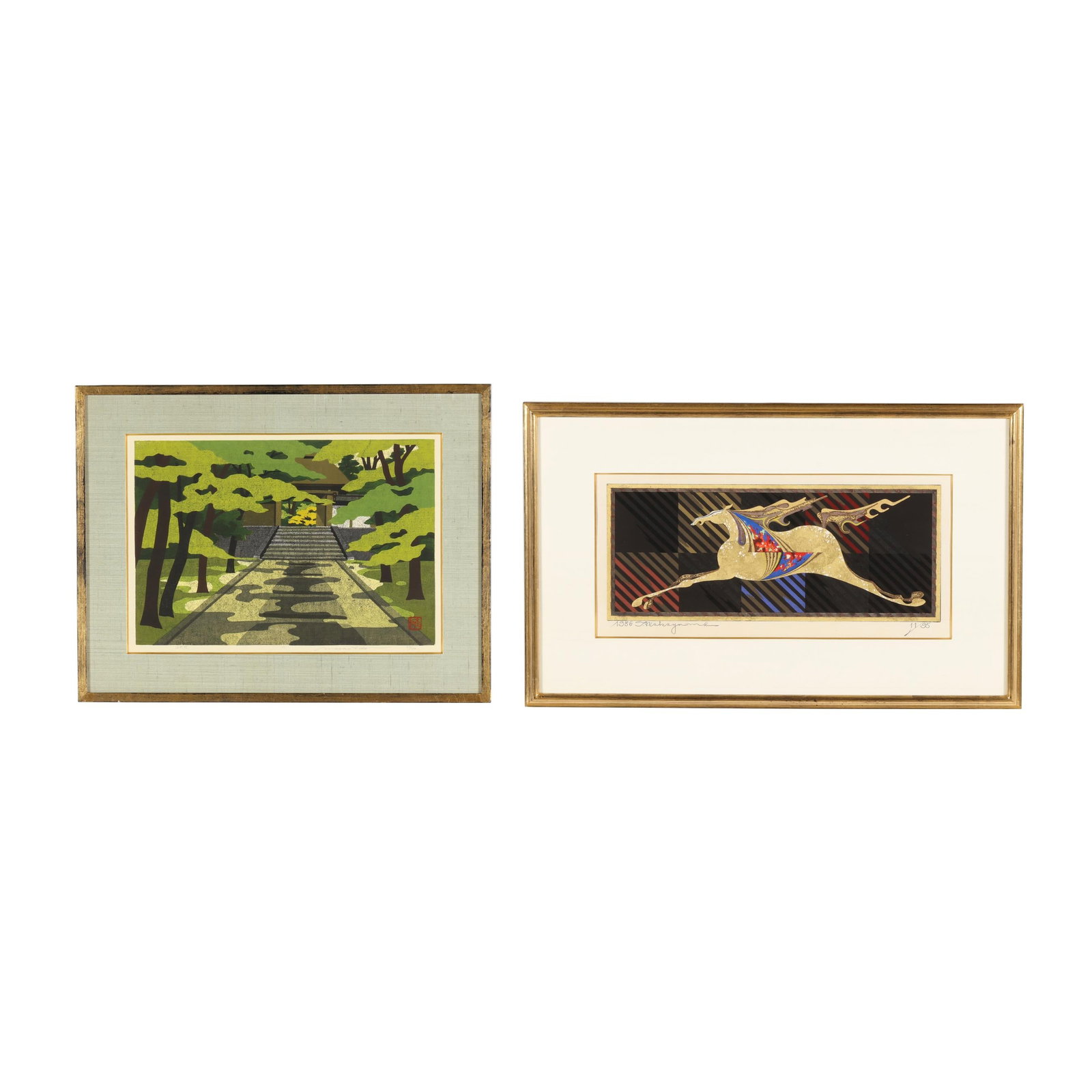 Japanese Woodblock Prints by Tadashi Nakayama (1927-2014) and Masano Ido (b. 1935), (1 of 8)