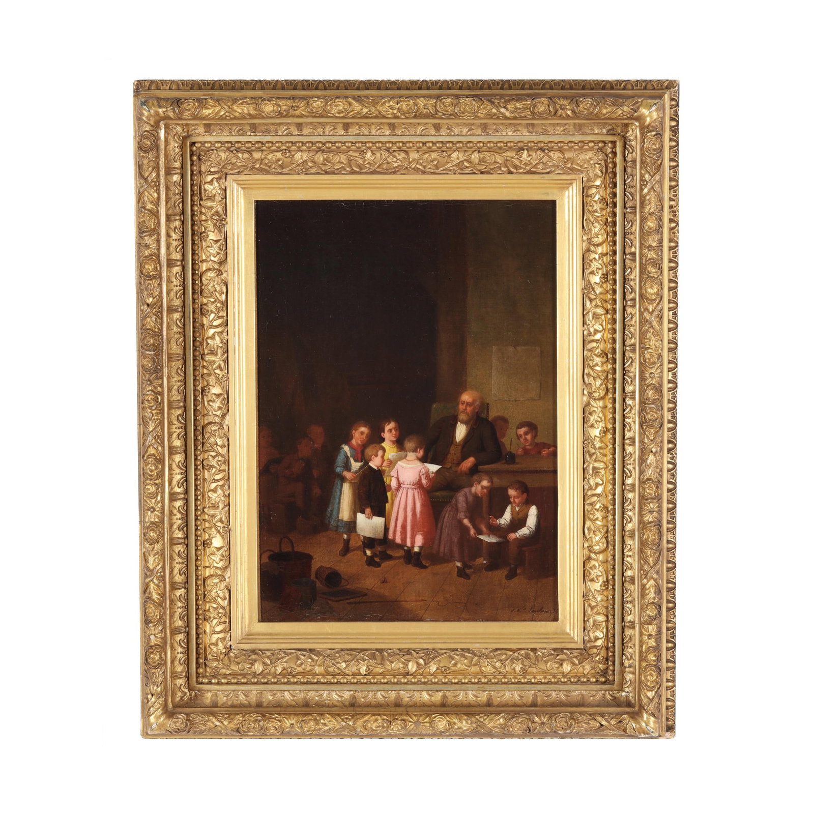 Johan Mengels Culverhouse (Dutch-American, 1820-1895), The Village School (1 of 7)