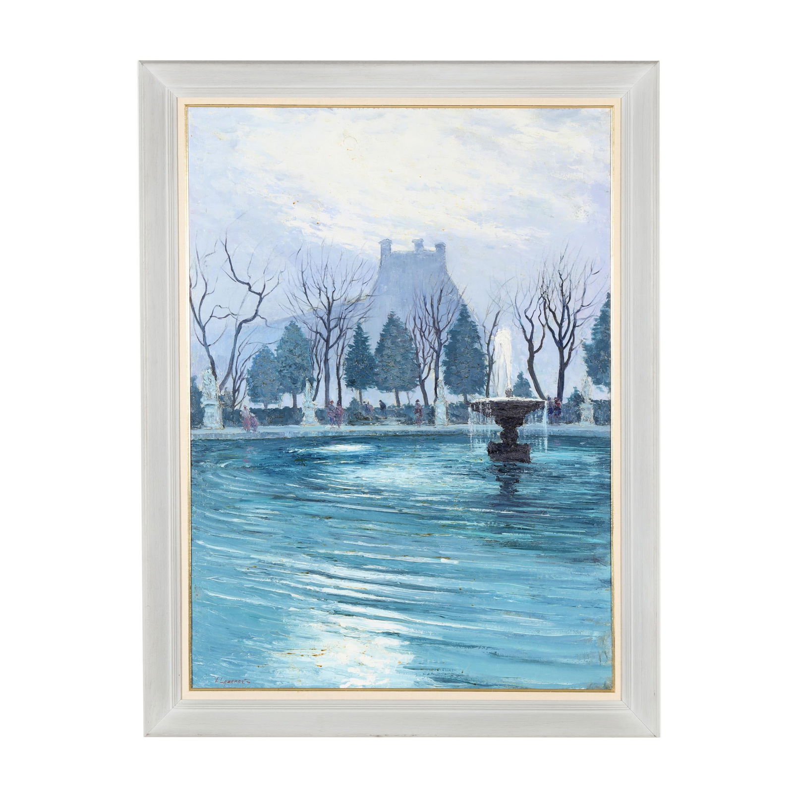 Vladimir "Volodia" Lazarev (Russian-French, 1904 -1988), The Fountain in Tuileries Garden (1 of 8)