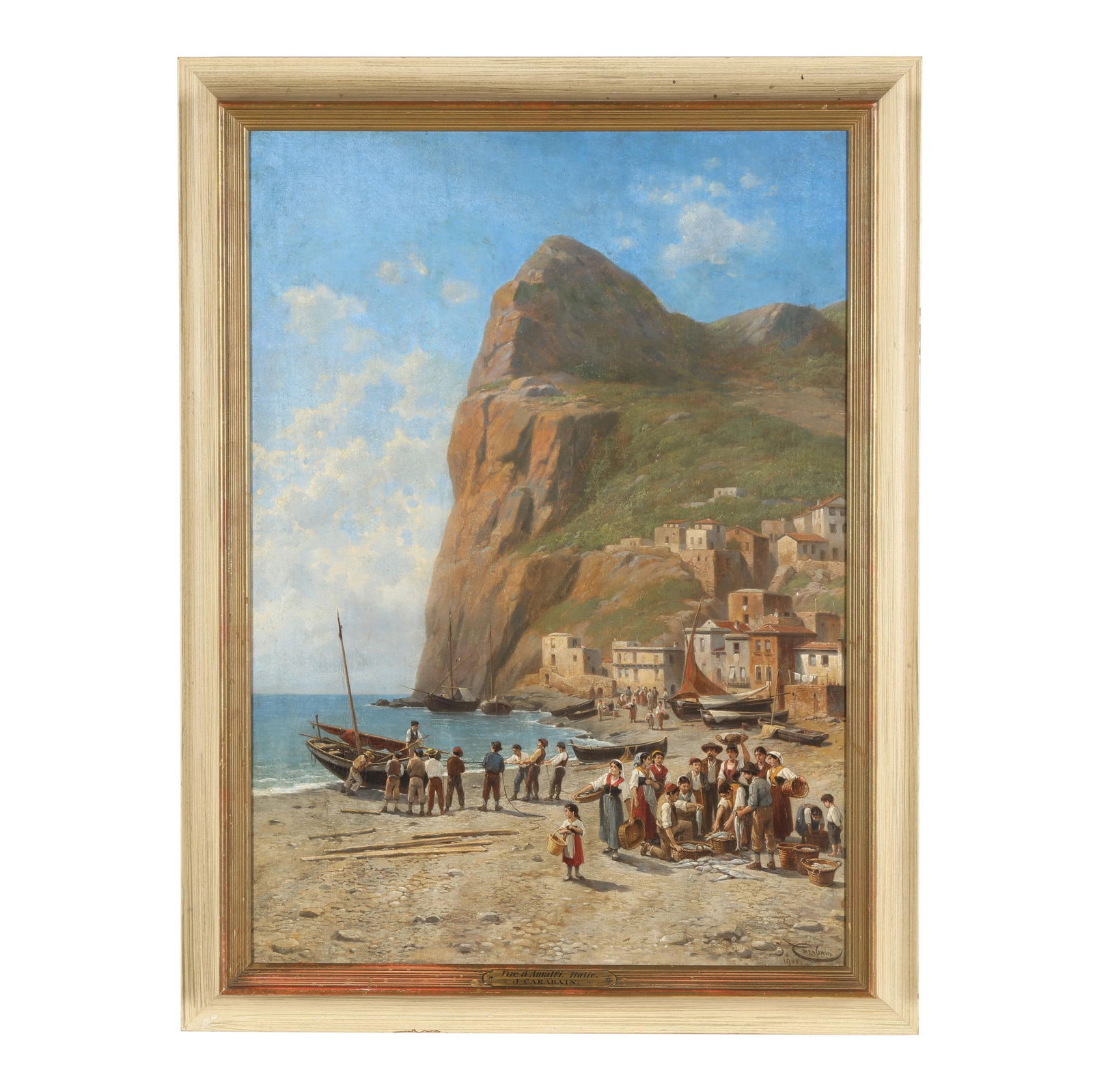 Jacques François Joseph Carabain (Belgian, 1834-1933), Vue à Amalfi, Italie (1 of 5)