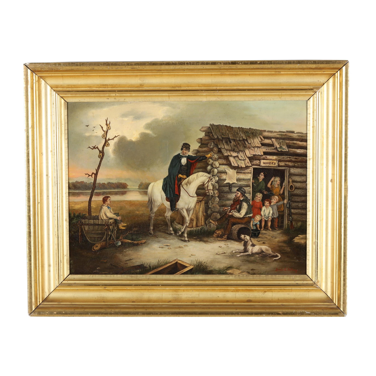 Jenny Eakin Delony Rice (American, 1862-1949), The Arkansas Traveler (1 of 8)